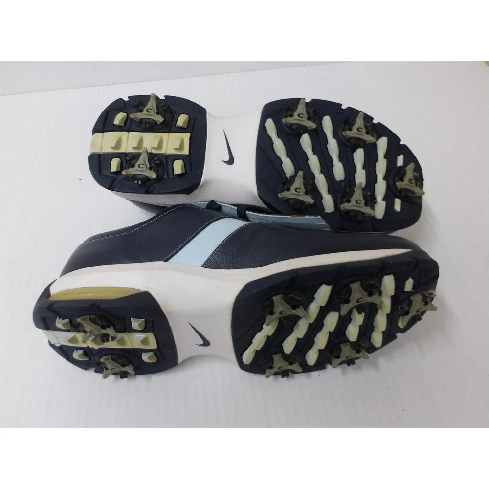 Nike Golf Shoes Navy Blue Leather Kiltie Fringe Lace Cover Womens 7.5 /#26725